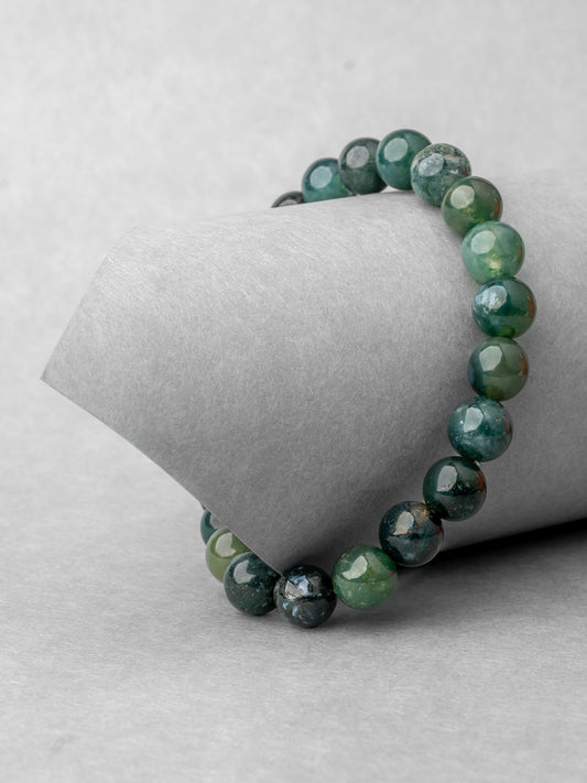 Moss Agate Bracelet - Nurture Your Growth
